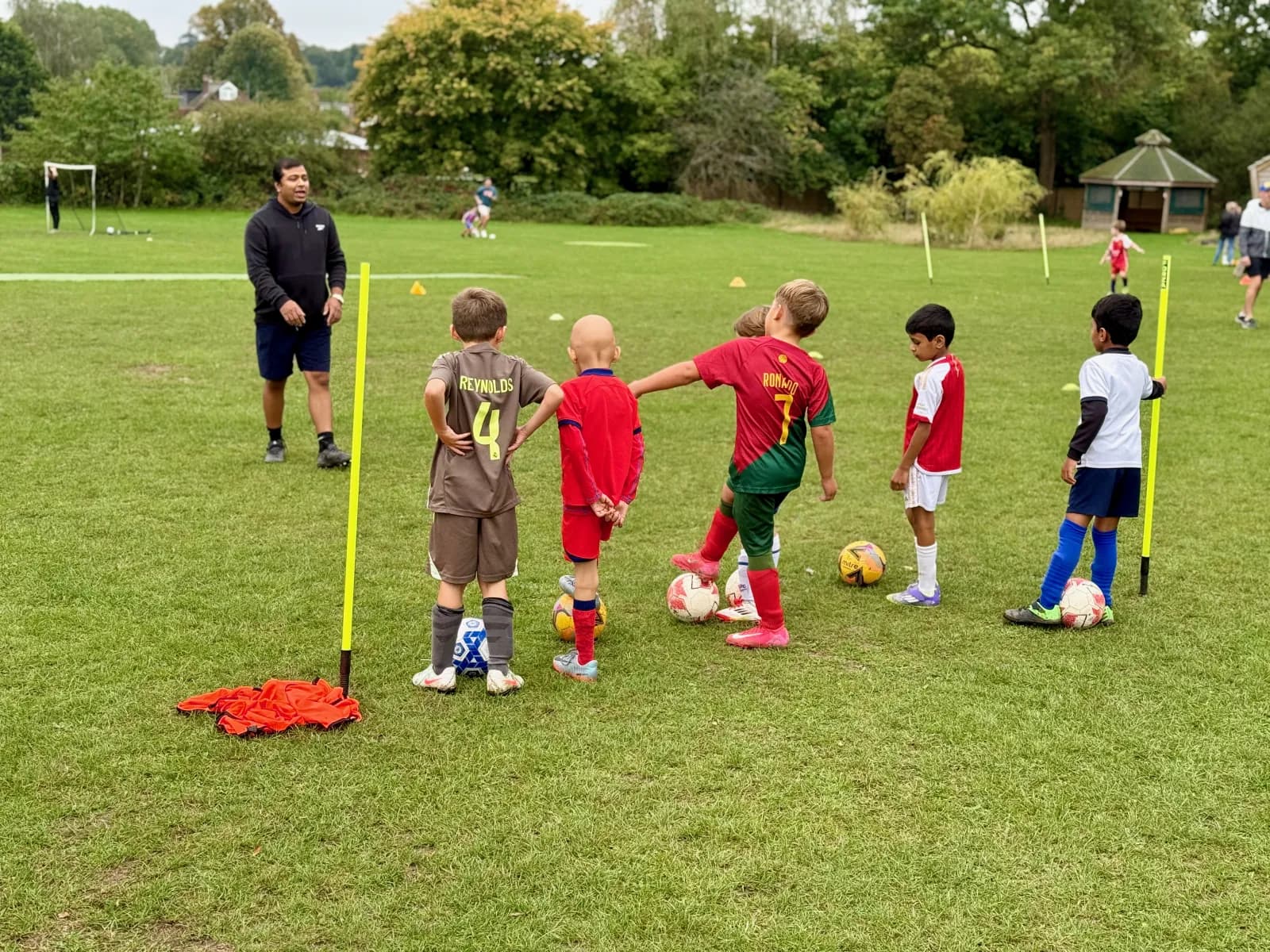 Aleks training with his teammates — just one of the boys