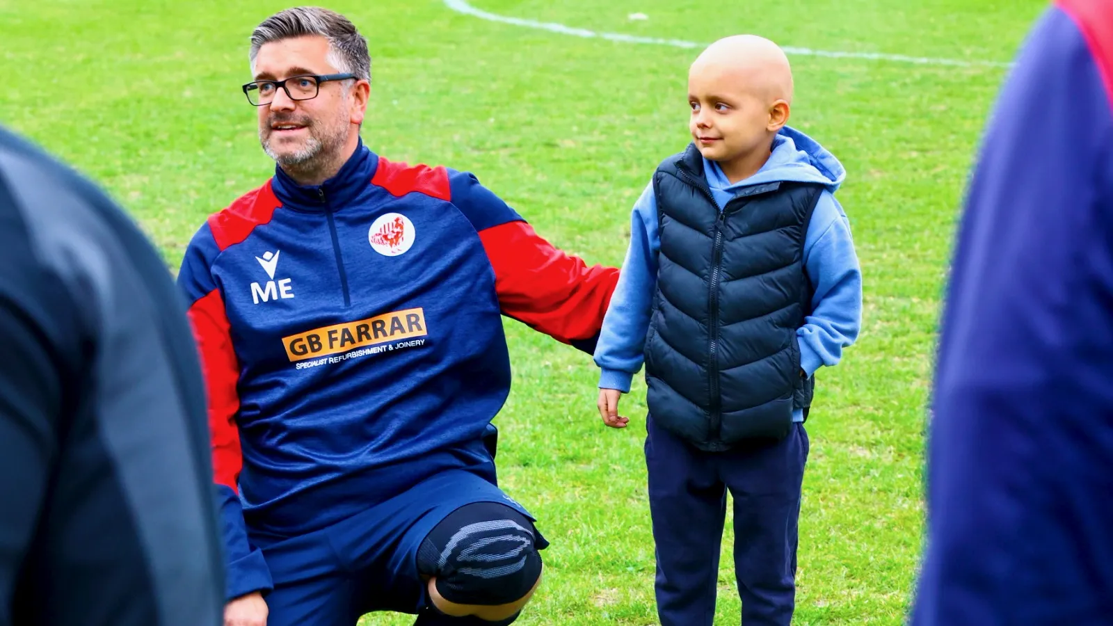 Supporting TeamAleks at a football event