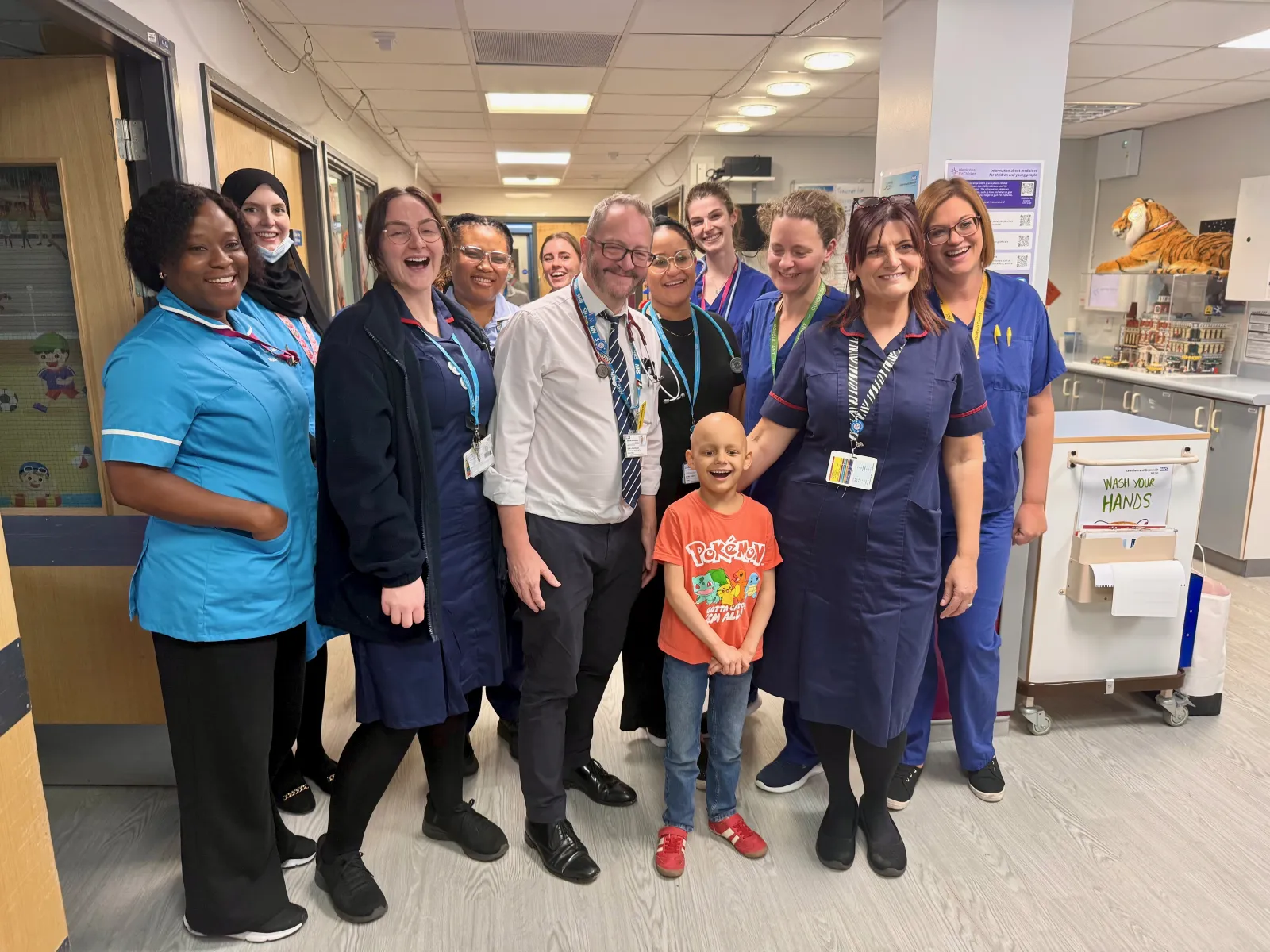 Dr Cunningham with colleagues