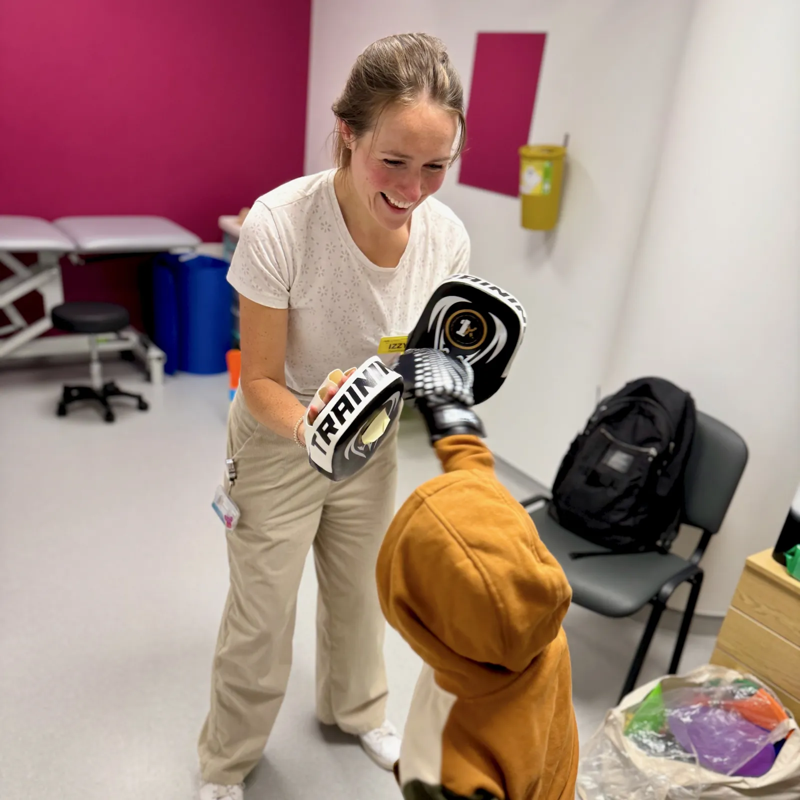 Izzy's infectious enthusiasm makes every physiotherapy session special