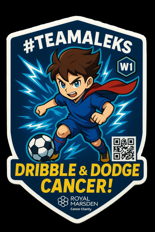 DRIBBLE & DODGE CANCER! sticker