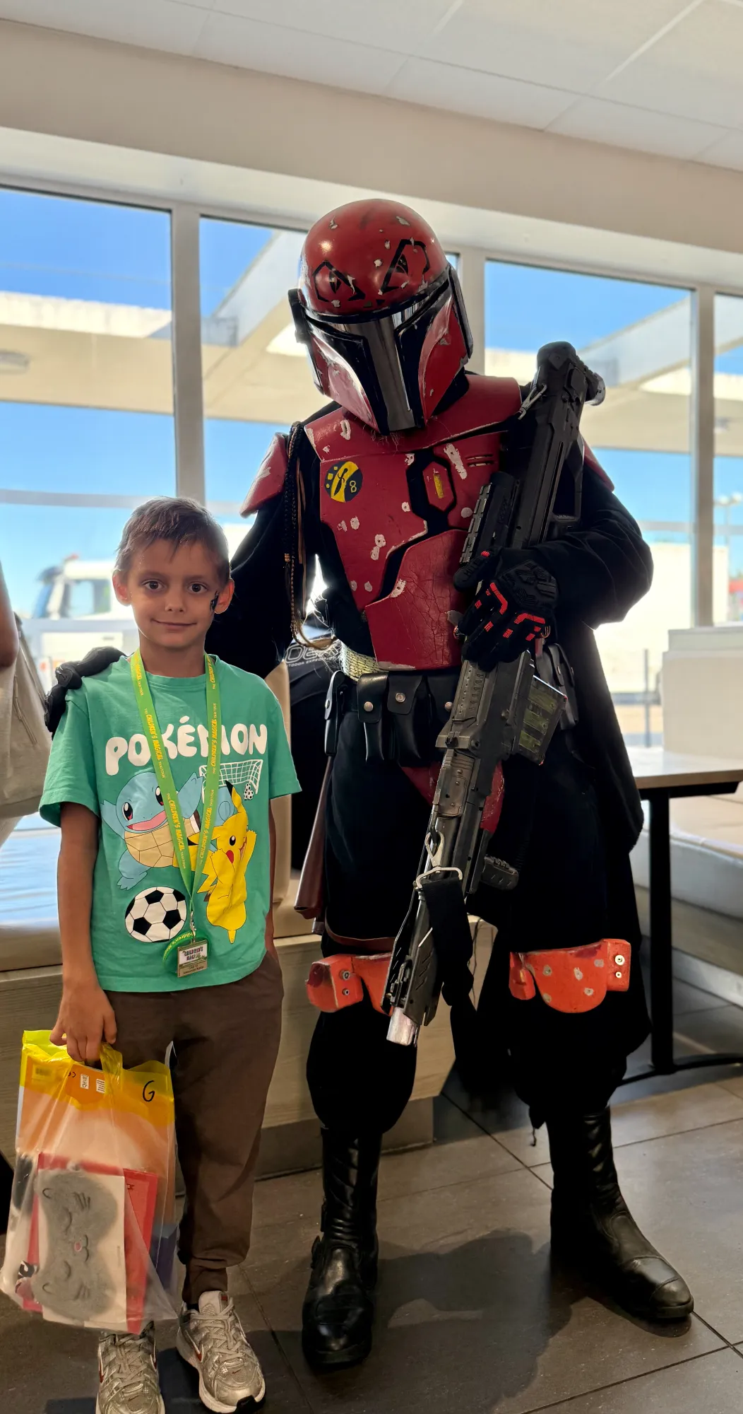 Aleks meets a Mandalorian. This is the way.